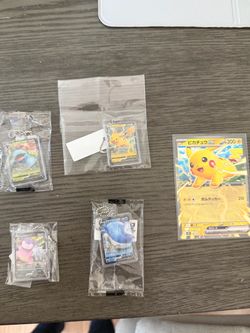 Japanese Pokémon Cards and Keychains Lot
