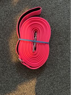 Pink Nylon Dog Training Lead. Dog leash