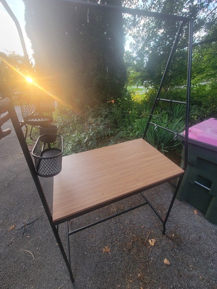 Bar Height Table With Two Chairs.