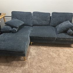 sofa with reversible chaise