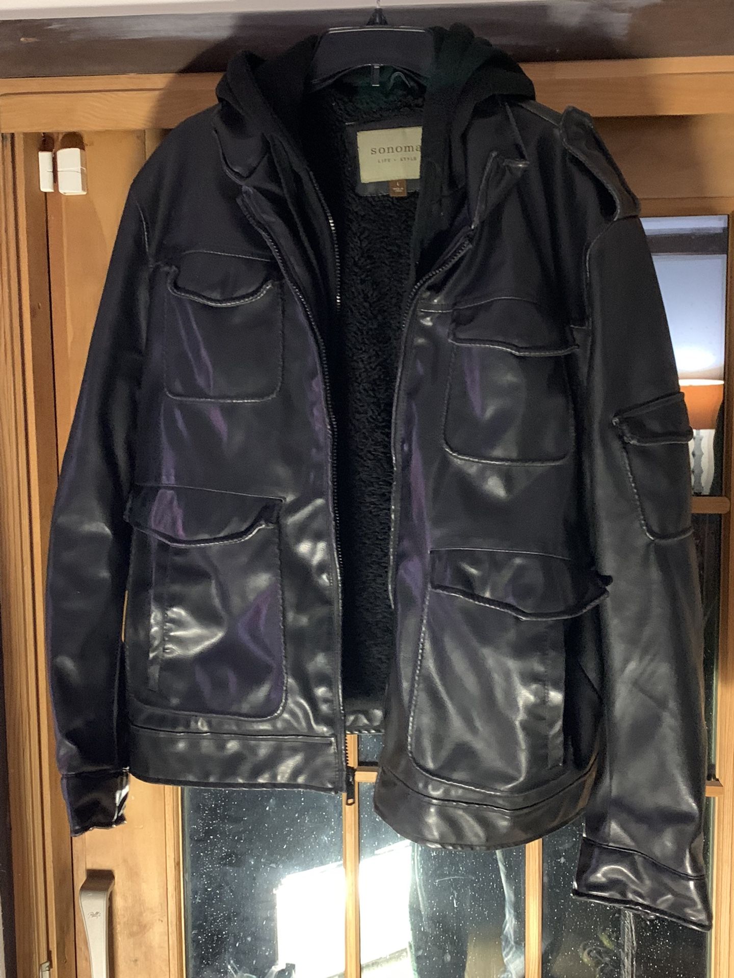 Mens Sonoma Faux Leather Jacket