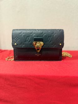 Authentic Louis Vuitton Vavin Chain Wallet – Black Monogram Empreinte