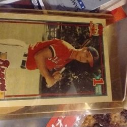 Chipper's Rookie Card Near Perfect Been In This Sleeve For Quite Some Time So The Edges Are Pretty Straight $ 150 Or Best Reasonable Offer Just Fishin