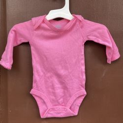Child Of Mine Pink Long sleeve Bodysuits 0-3 Months 