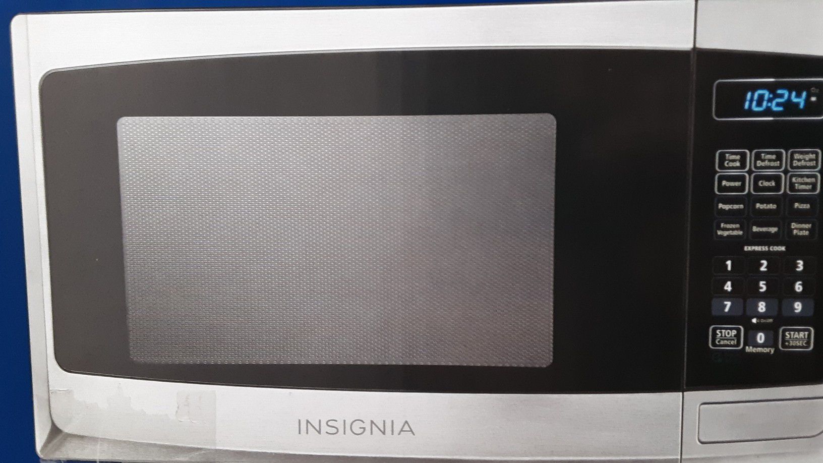 $60 _OBO _ BRAND NEW *STAINLESS -* INSIGNIA -MICROWAVE 0.9CUFT