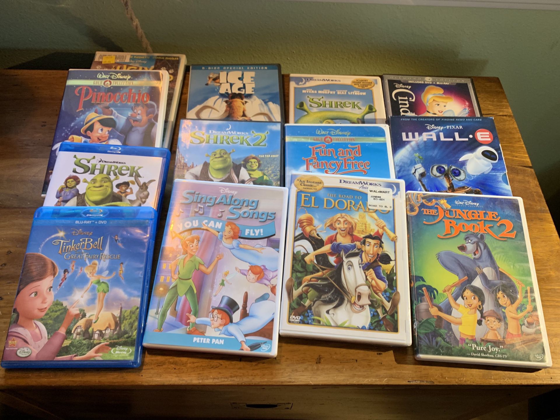 Disney and Pixar DVD’s $10 each