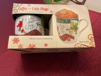 Fitz and Floyd Coffee Or Cake Or Mugs a