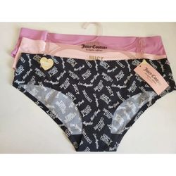 Juicy Couture 3 Pack Bikini Bottoms Breif No Panty Lines