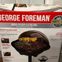 George Foreman 22(contact info removed)W 15 Portion Removable Plates BBQ Grill 