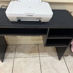 Desk And Printer 
