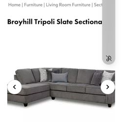 Brand New Sectional, Opening Ottoman, And Recliner