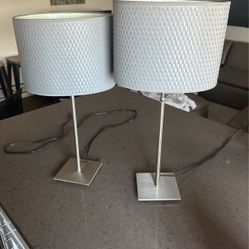 IKEA Grey Table Lamps