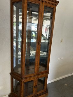 Wood Hutch Cabinet