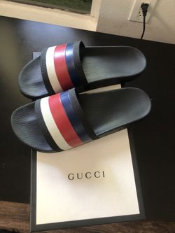 Gucci Slides Size 10 Euro Comes with Everything