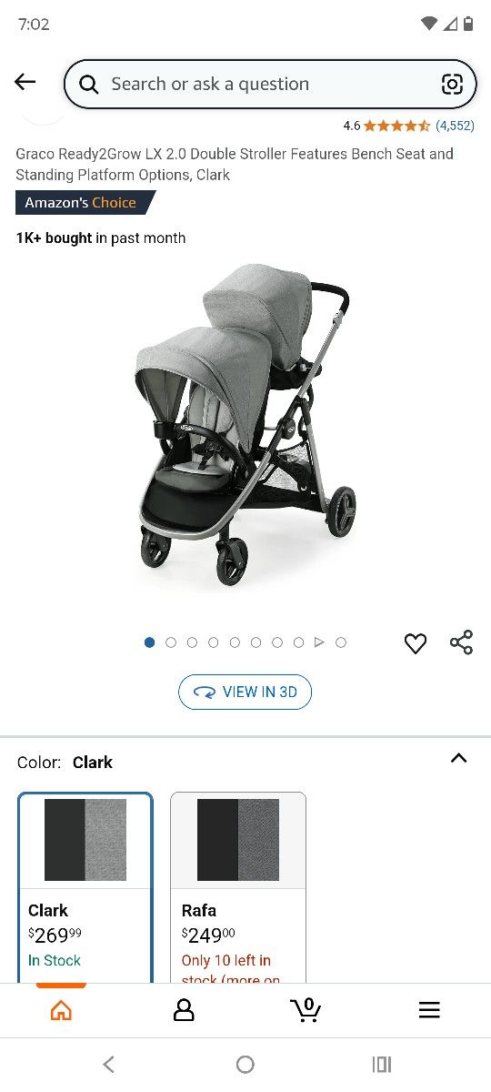 Graco Double Stroller- Used
