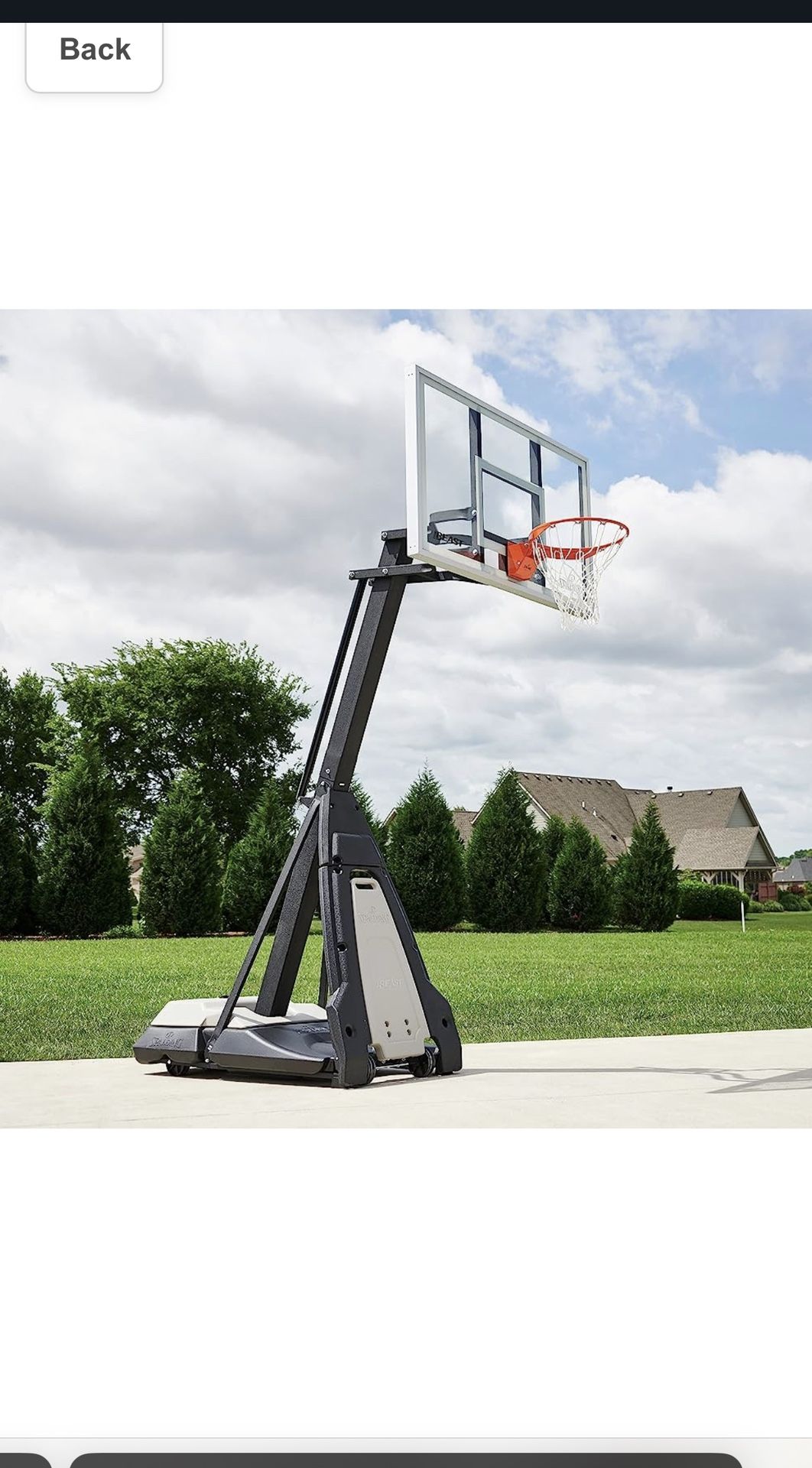 Spalding The Beast - Portable Basketball Hoop - Retails For $2,449.00