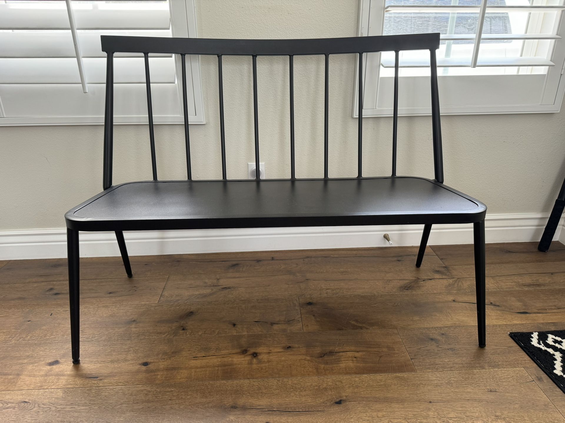 2 Windsor Metal Stack Patio Bench