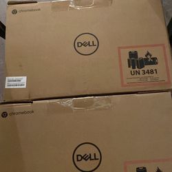 2 Dell Chromebooks 