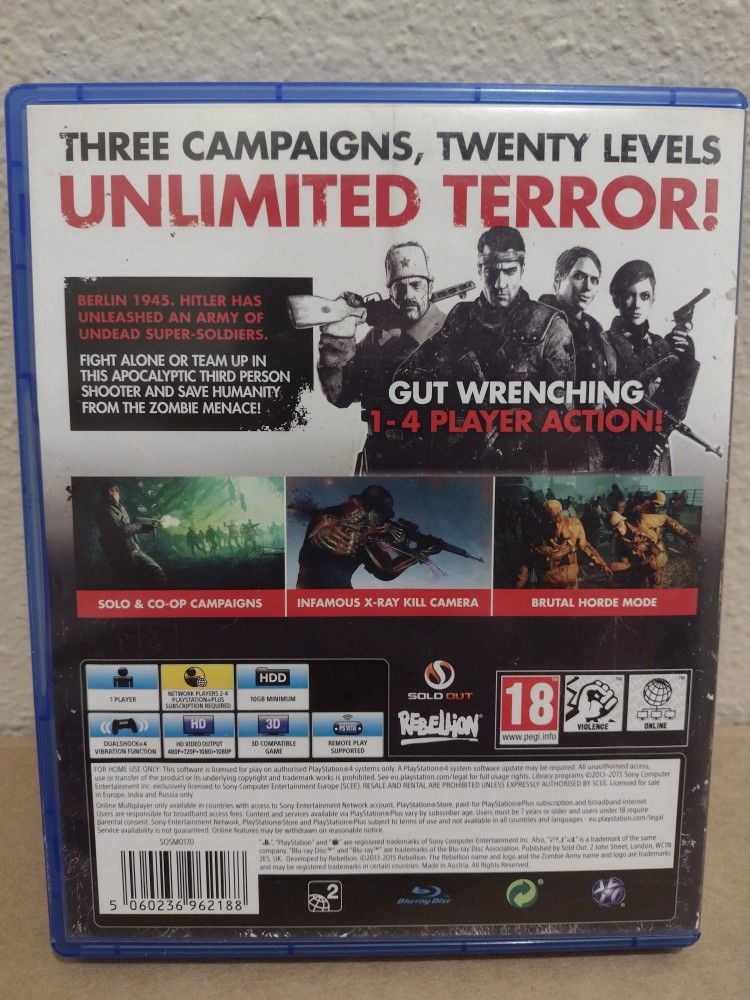 Zombie Army Trilogy Ps4