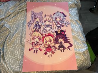 Used Genshin Impact Various Character Poster