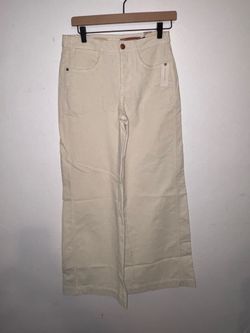 Anthropologie Ivory Corduroy
