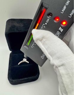VVS1 Engagement/Promise ring Moissanite Ring