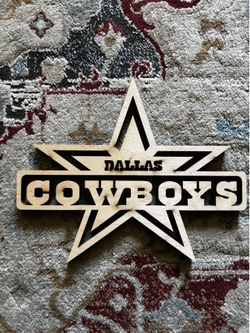 Cowboys Wood cutout decor