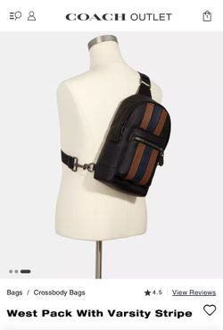 Coach West Pack with Varsity Stripe NWT 3180 men