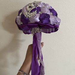 Purple Quinceañera Ramo