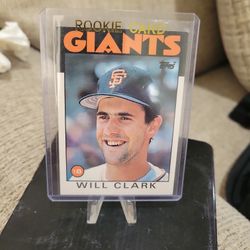 Will Clark  Topps Rookie Baseball Card 
