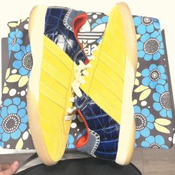 Adidas Wales Bonner Adidas Samba Suede MN Navy/Gold Sz 9