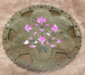 Beautiful Hand Crafted Soap Stone Plate