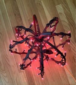 Metal Pumpkin Lighted Decoration. Read description 1st
