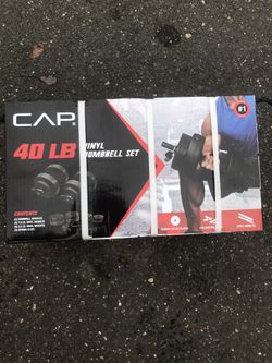 CAP 40lb Vynil Dumbbell set