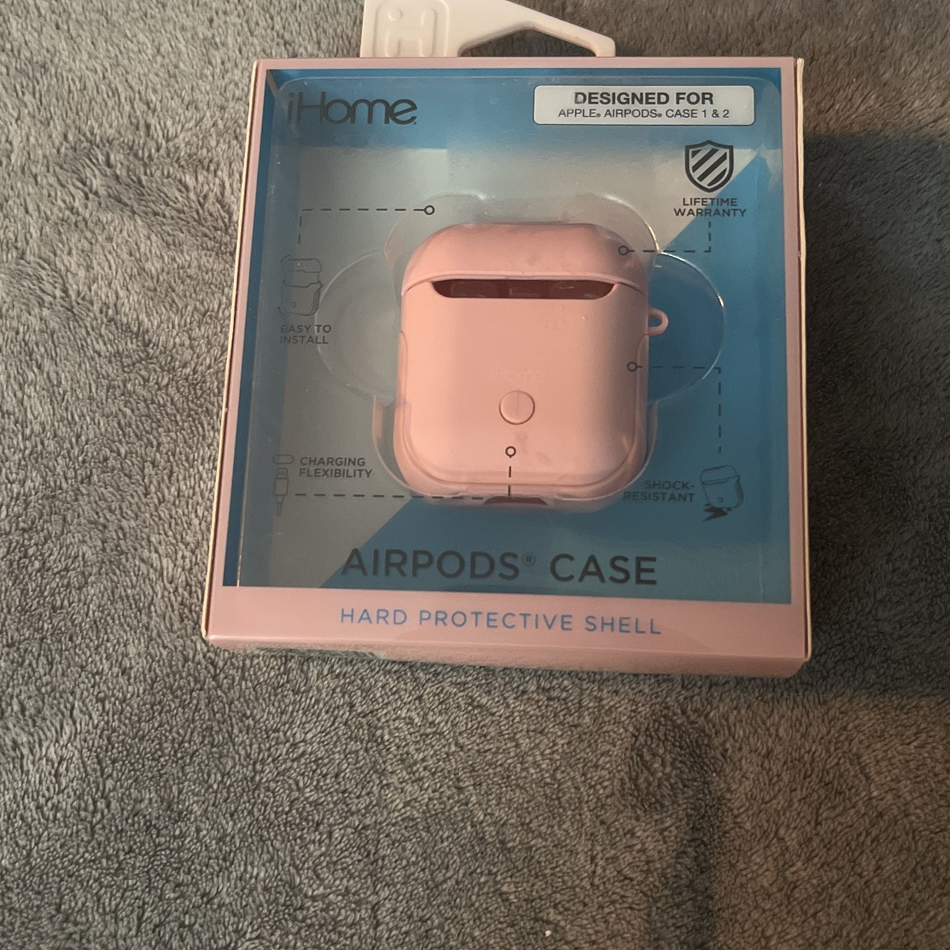 New-In-Box iHome Hard Case for Apple Airpods, LIFETIME WARRANTY!!!