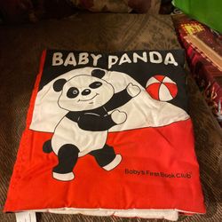 Baby panda clothes book