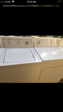 Kenmore washer and gas dryer