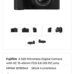 X-S20 Camera+Accessories