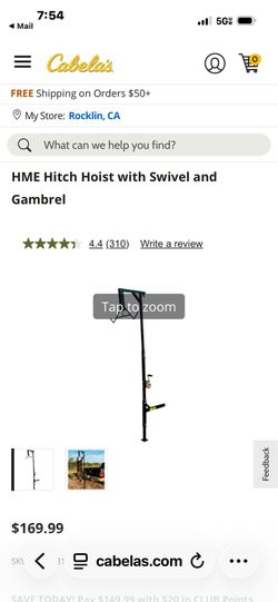 Game hunting stand winch
