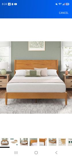 Zinus Allen Mid Century Wood Platform Bed Frame, Queen
Solid Wood Foundation, Wood Slat Support, No Box Spring Needed, Modern Low Profile Design, Easy