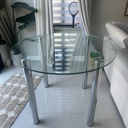 Glass Kitchen Table 