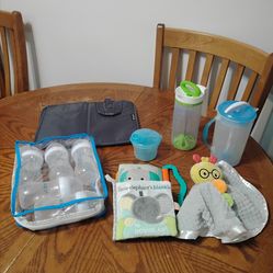 Baby Bundle Lot – Bottles, Toys, Book & More!