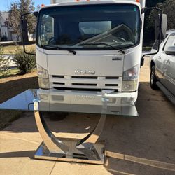Glass N Chrome Dining Table 