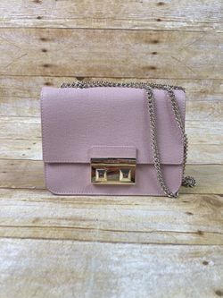 Furla Metropolis Mini Pink Leather Purse Shoulder Chain Bag Crossbody w/ Bag