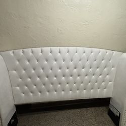 King Size White Studded Headboard Must Go!