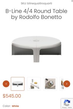 B-Line 4/4 Round Table White