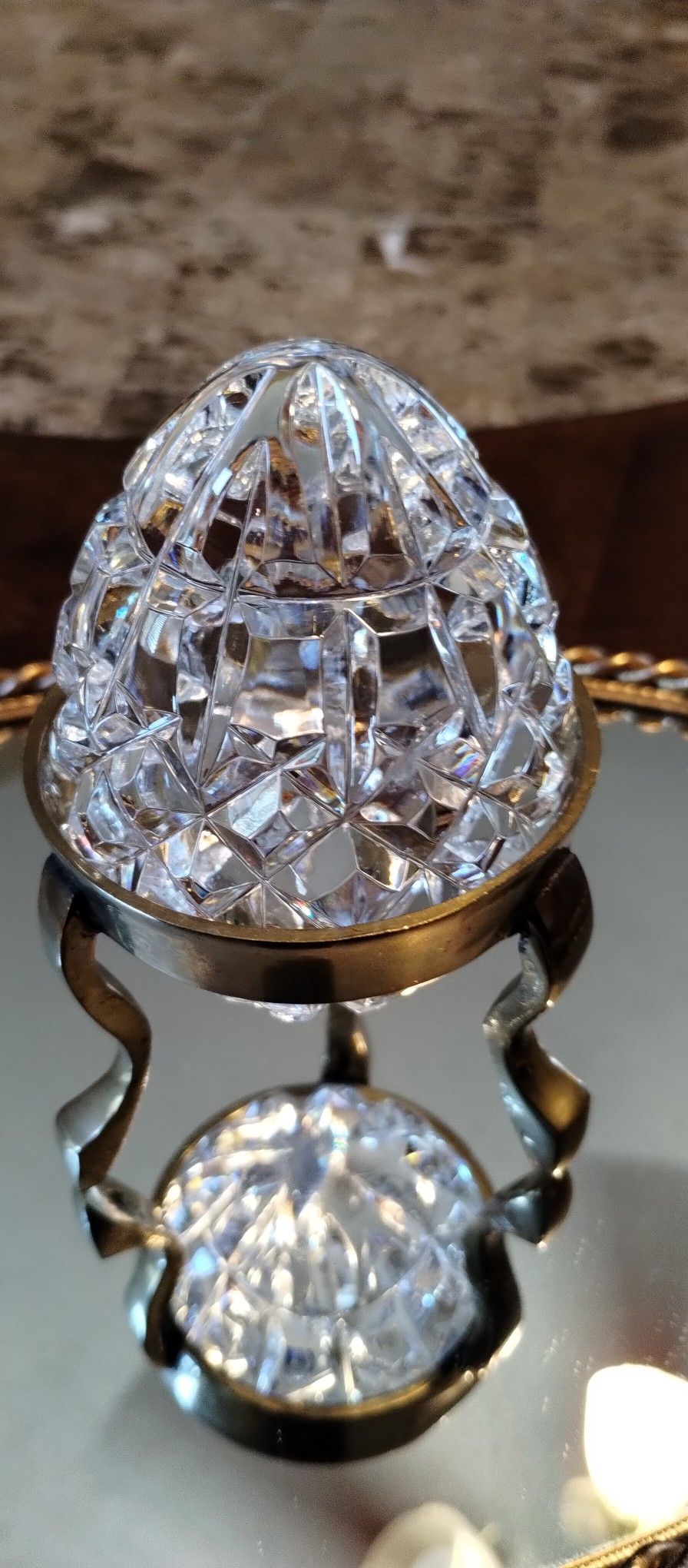 Waterford Crystal Paper Weight / Decorative Egg