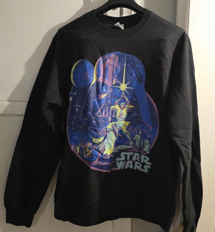 New, Star Wars "A New Hope" adult unisex black sweatshirt