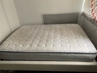 Full size bed frame + mattress