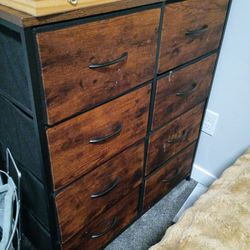 8-drawer rustic mid-century dresser